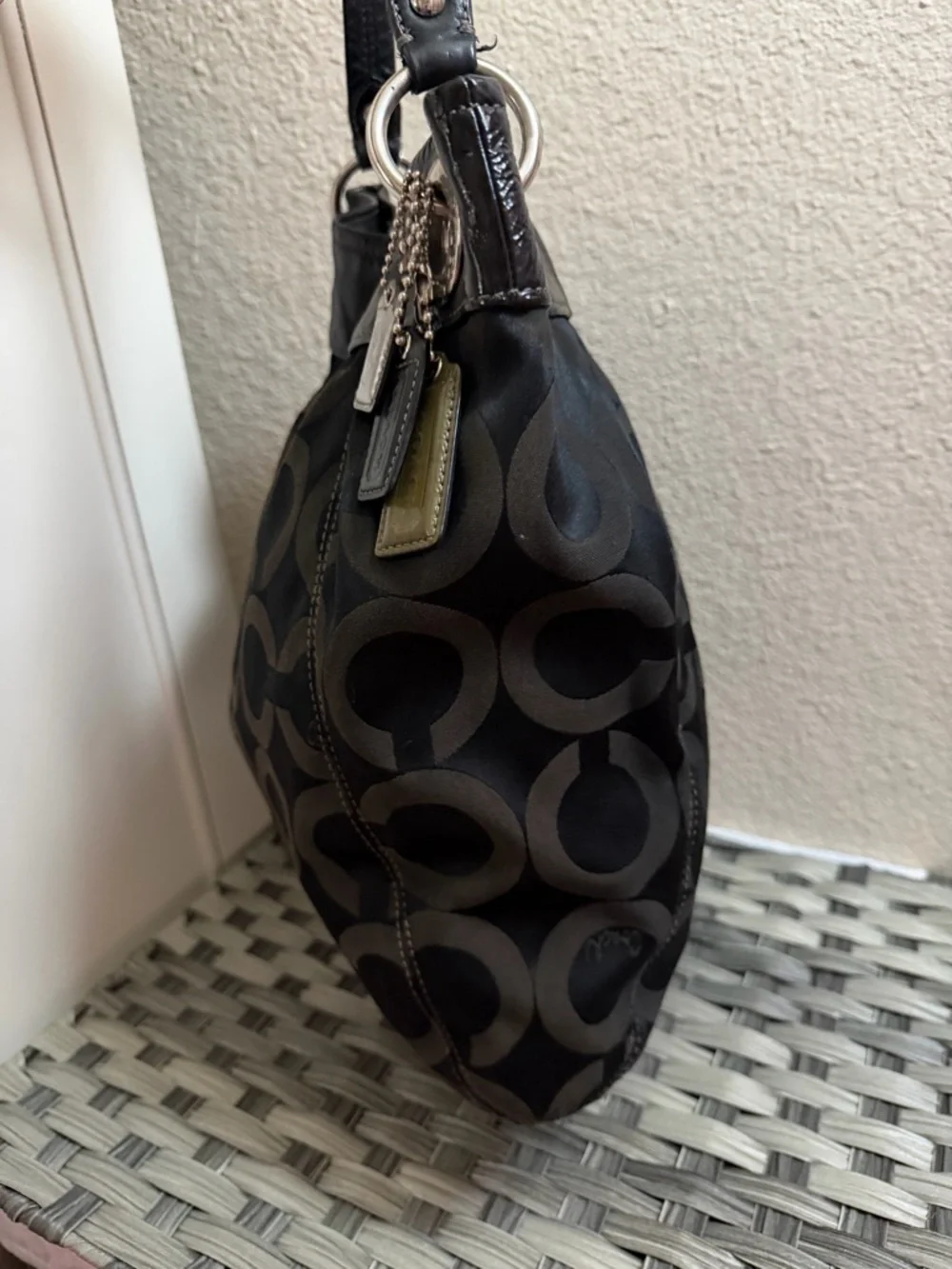 Coach Madison Black Shoulder Bag with Crossbody Strap - Style 14580 - Picture 12 of 16